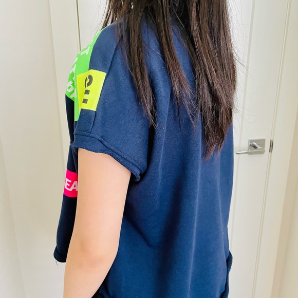 Seven Havens Navy Blue Top T-Shirt - Picture 4 of 4